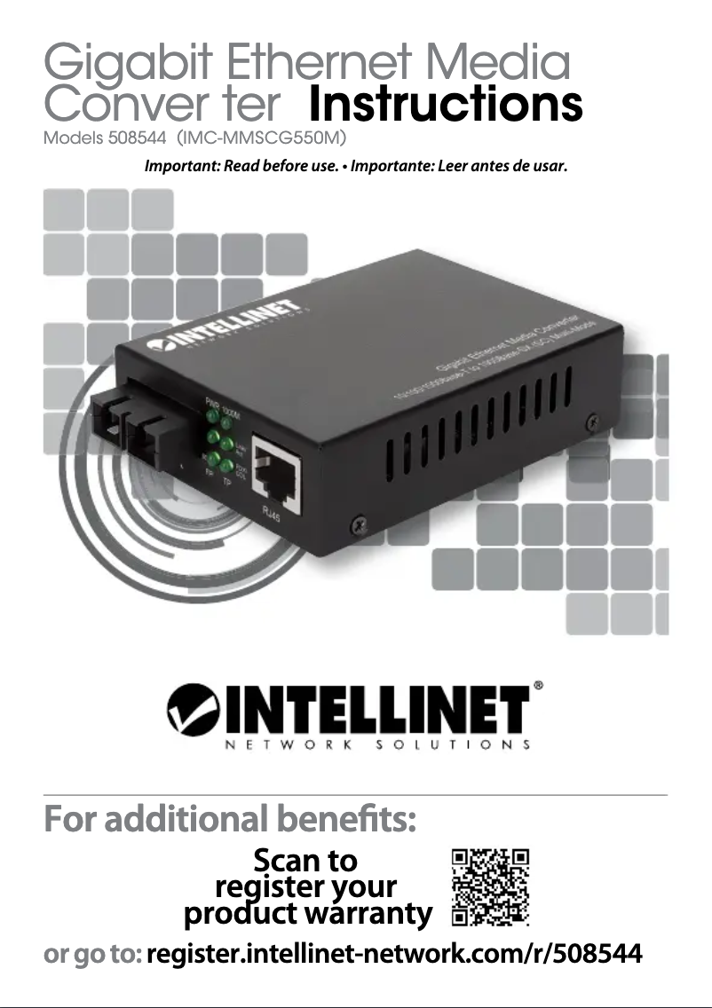 Imagen de la primera página del manual del dispositivo 508544