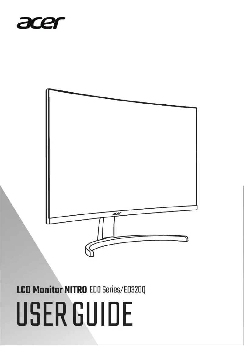 Página 1 del manual Manual de usuario Acer ED320QZ