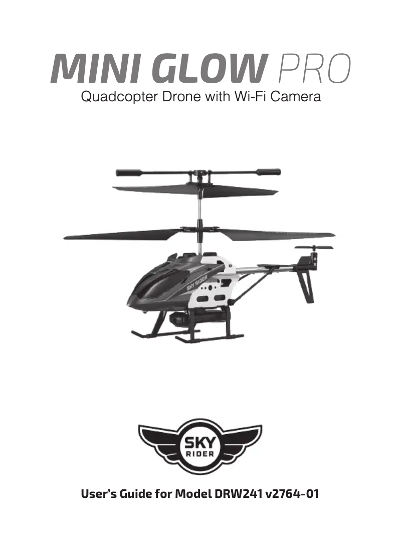 Page n°1 - Manuel utilisateur Sky Rider Mini Glow Pro