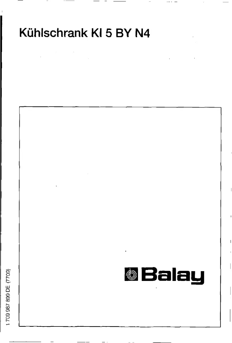 Page 1 de la notice Manuel utilisateur Balay KI 5 BYN 4