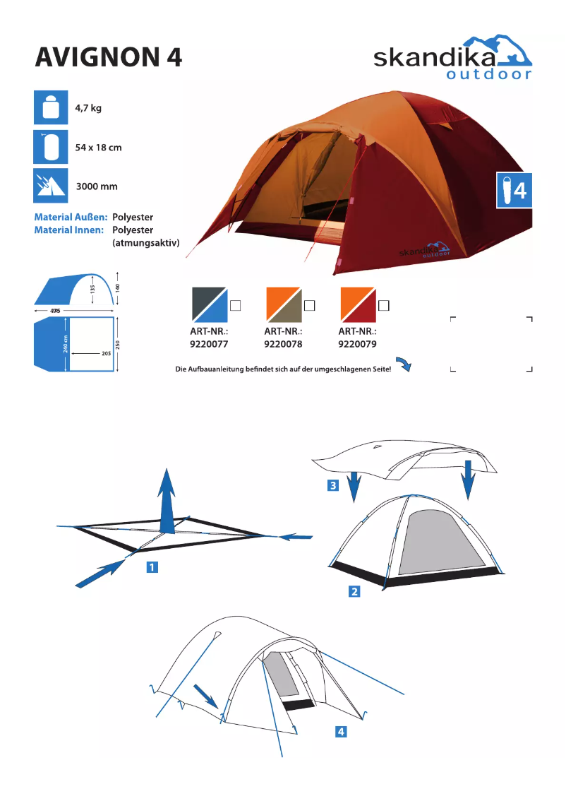 Page n°1 - Manuel utilisateur Skandika Avignon 4