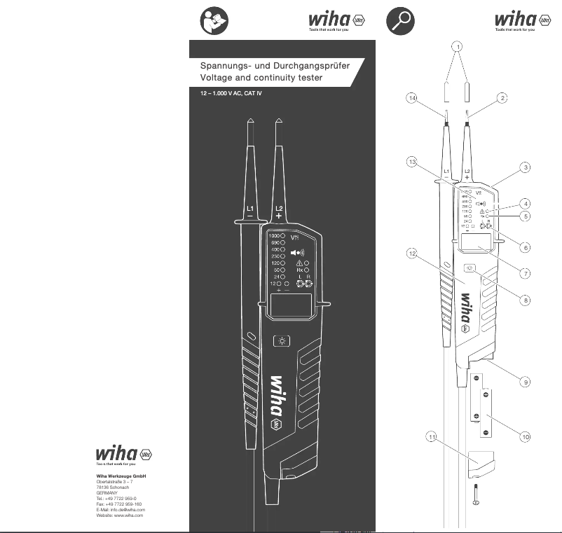 Page n°1 - Manuel utilisateur Wiha 44319
