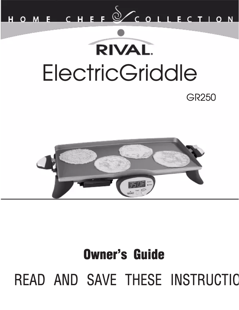 Image de la première page du manuel de l'appareil GR250