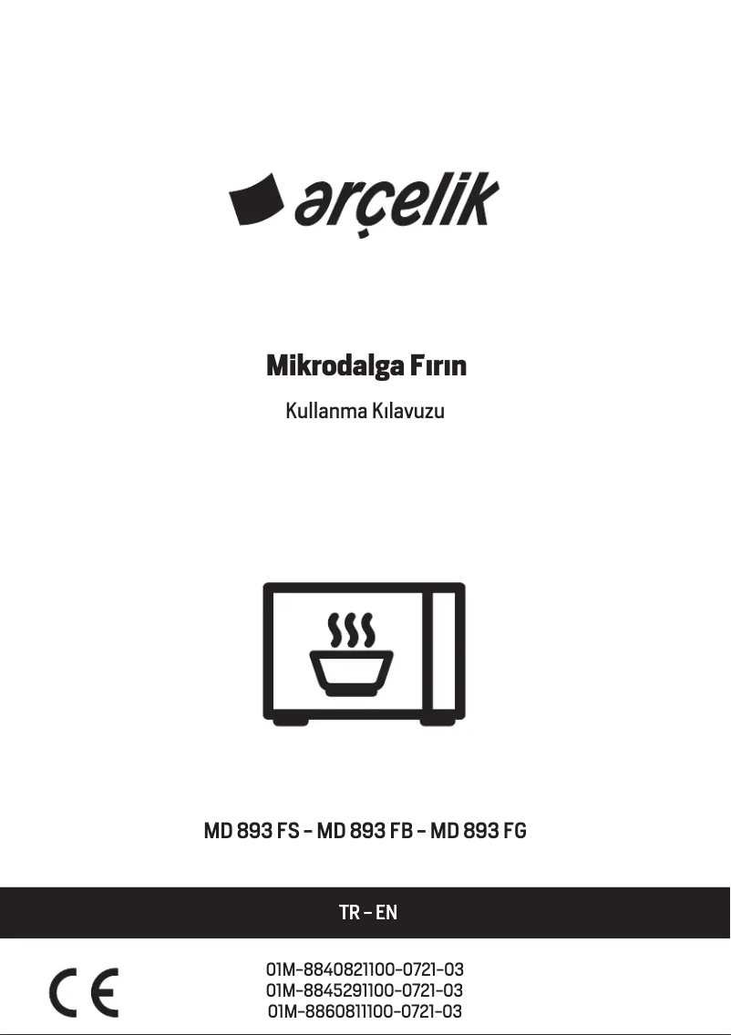Page 1 de la notice Manuel utilisateur Arçelik MD 893 FS