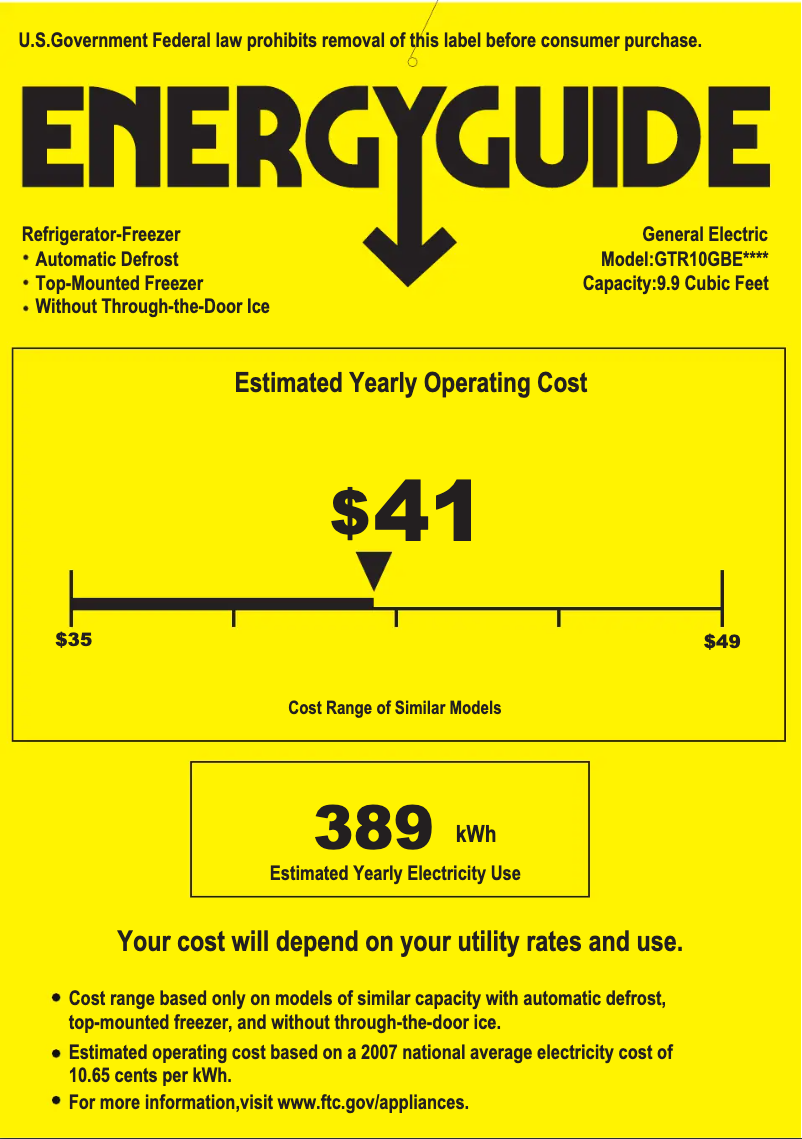 Imagen de la primera página del manual del dispositivo GTR10GBEWW