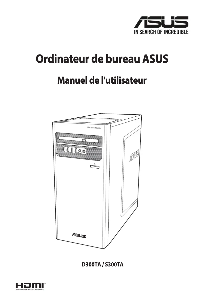 Page 1 de la notice Manuel utilisateur Asus S300TA
