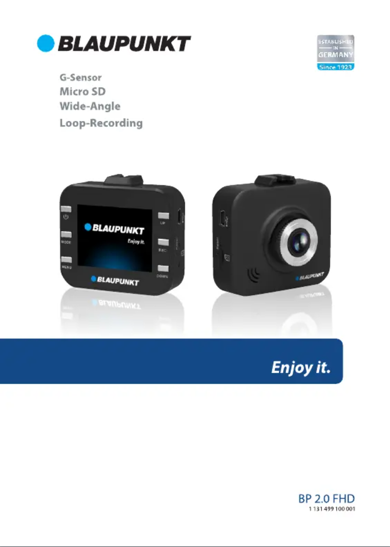 Image de la première page du manuel de l'appareil BP 2.0 FHD