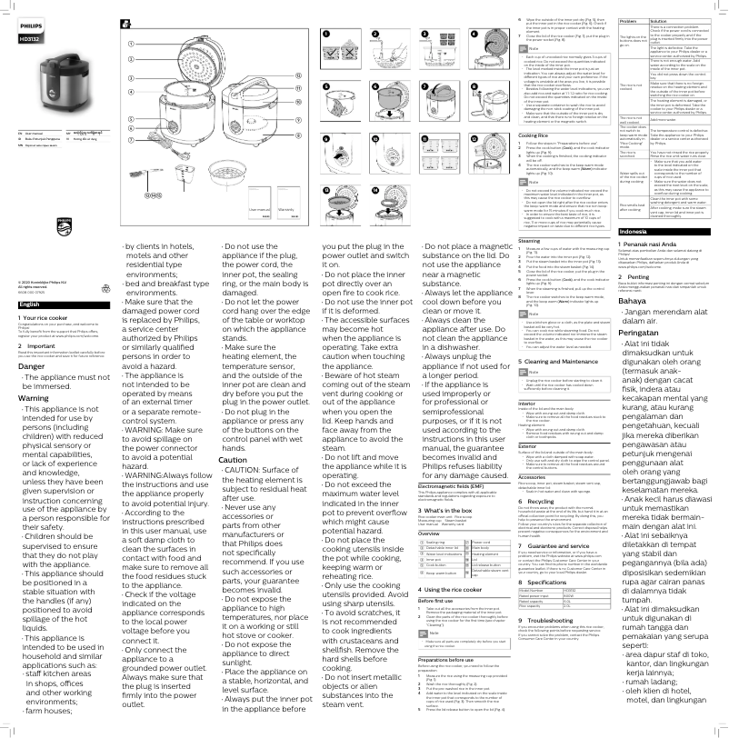 Page n°1 - Manuel utilisateur Philips Viva Collection HD3132