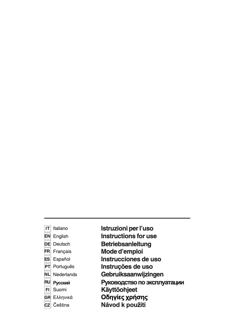 Page 1 de la notice Manuel utilisateur Smeg P991