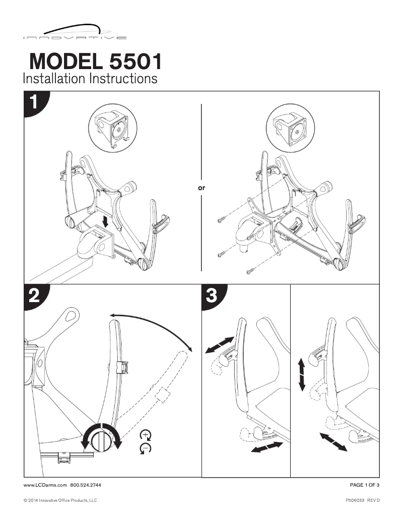 Page n°1 - Manuel utilisateur Innovative 5501