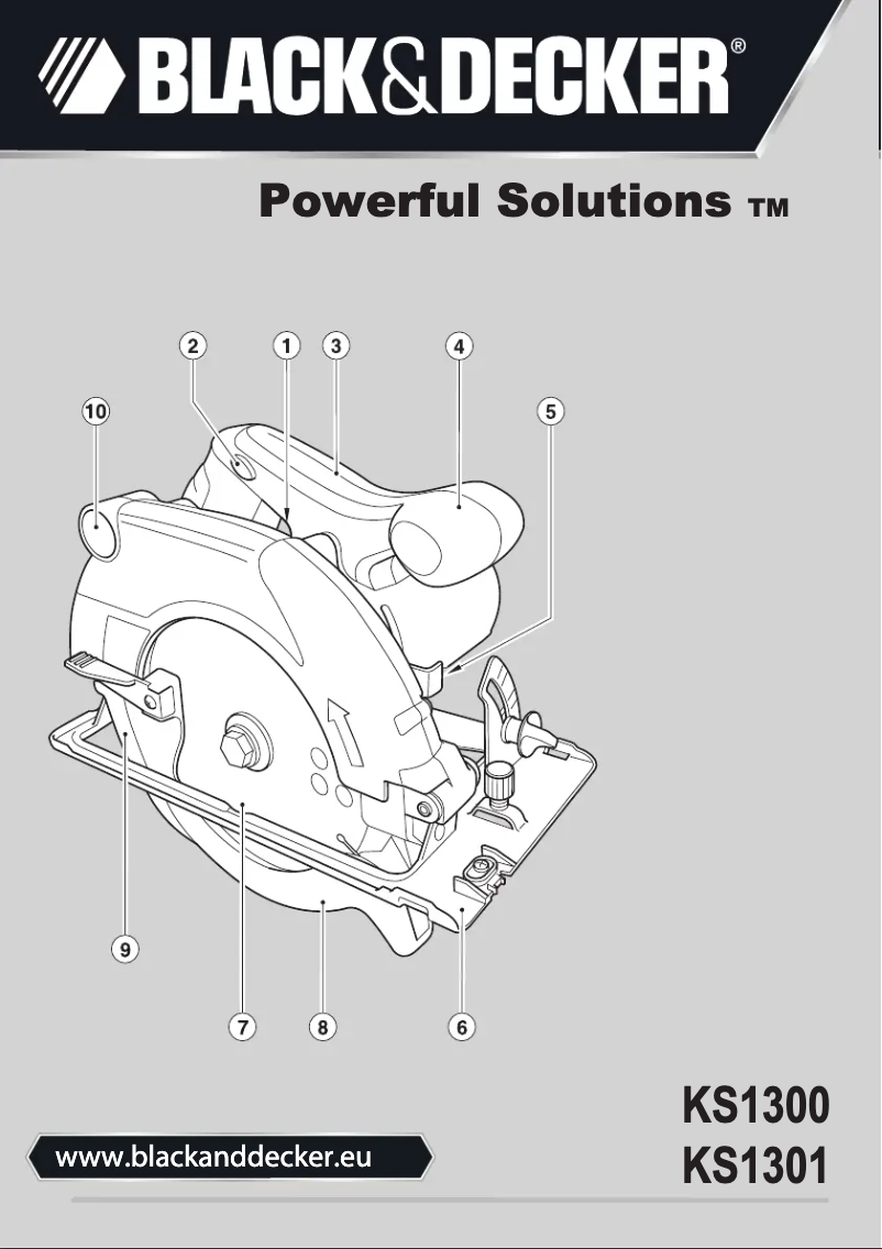 Page n°1 - Manuel utilisateur Black & Decker KS1301