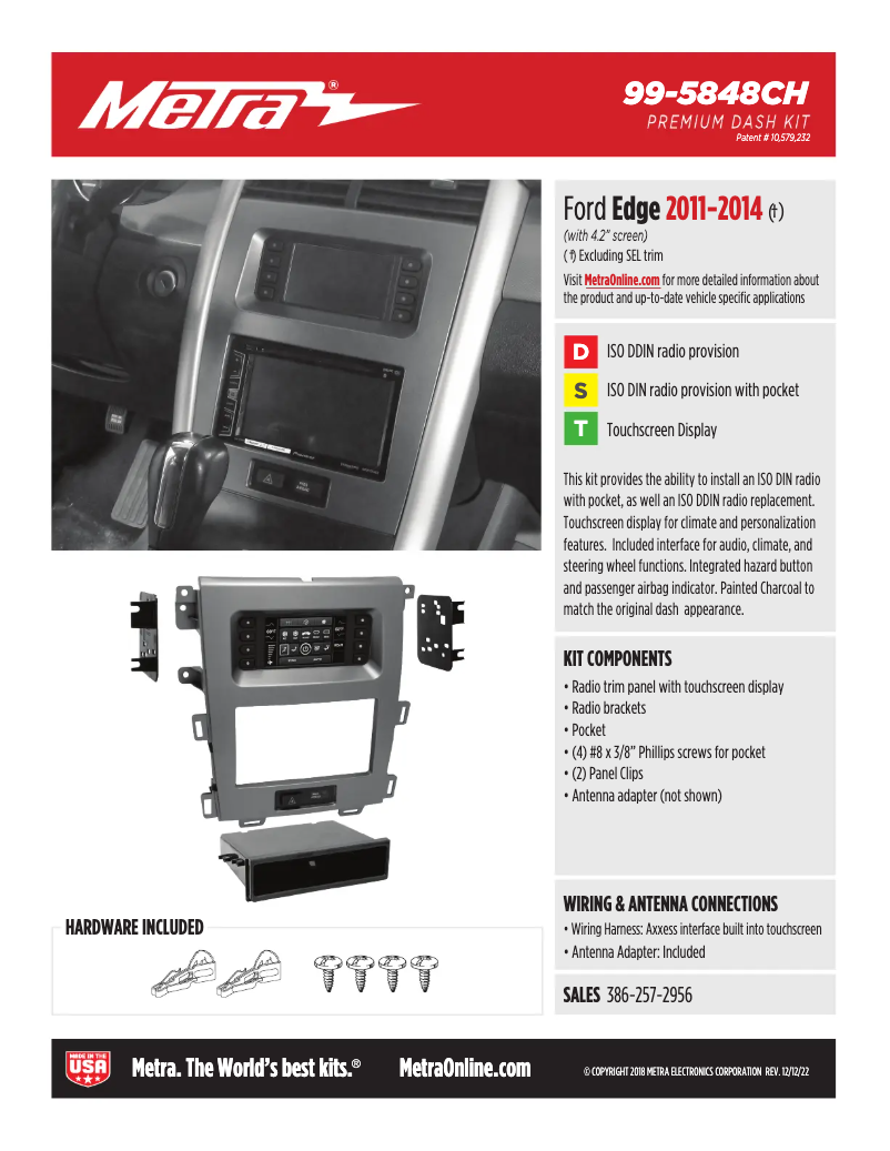 Página 1 del manual Ficha técnica AXESS 99-5848CH