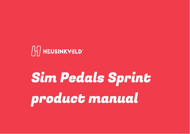 Page 1 de la notice Manuel utilisateur Heusinkveld Sim Pedals Sprint