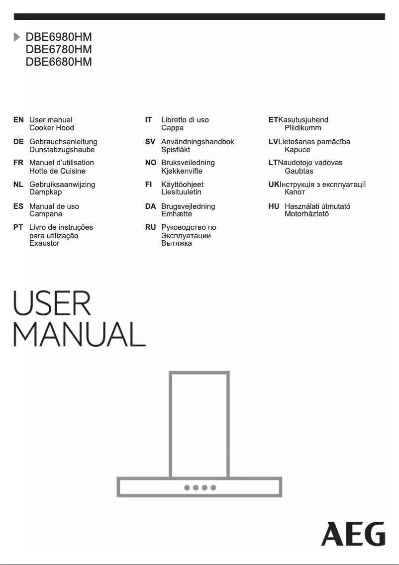 Página 1 del manual Manual de usuario AEG DBE6680HM