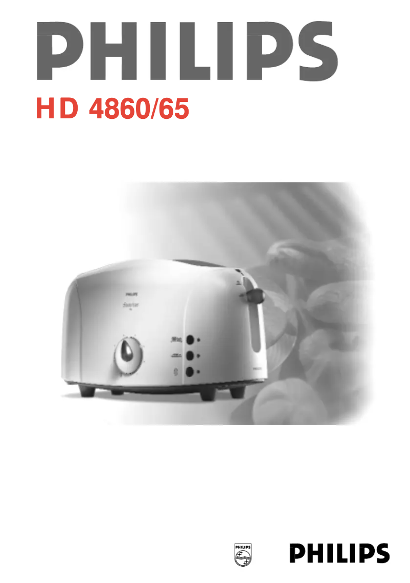 Page 1 de la notice Manuel utilisateur Philips HD4860 sunrise