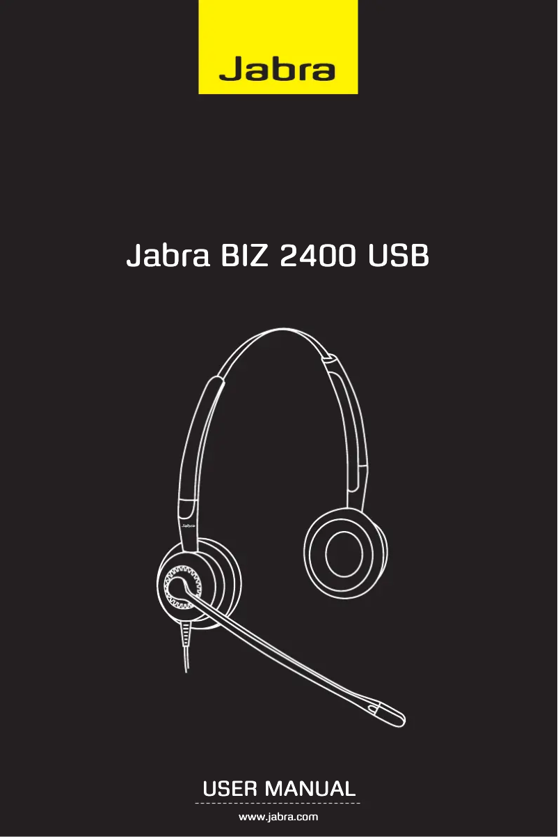 Page 1 de la notice Manuel utilisateur Jabra BIZ 2400 Mono