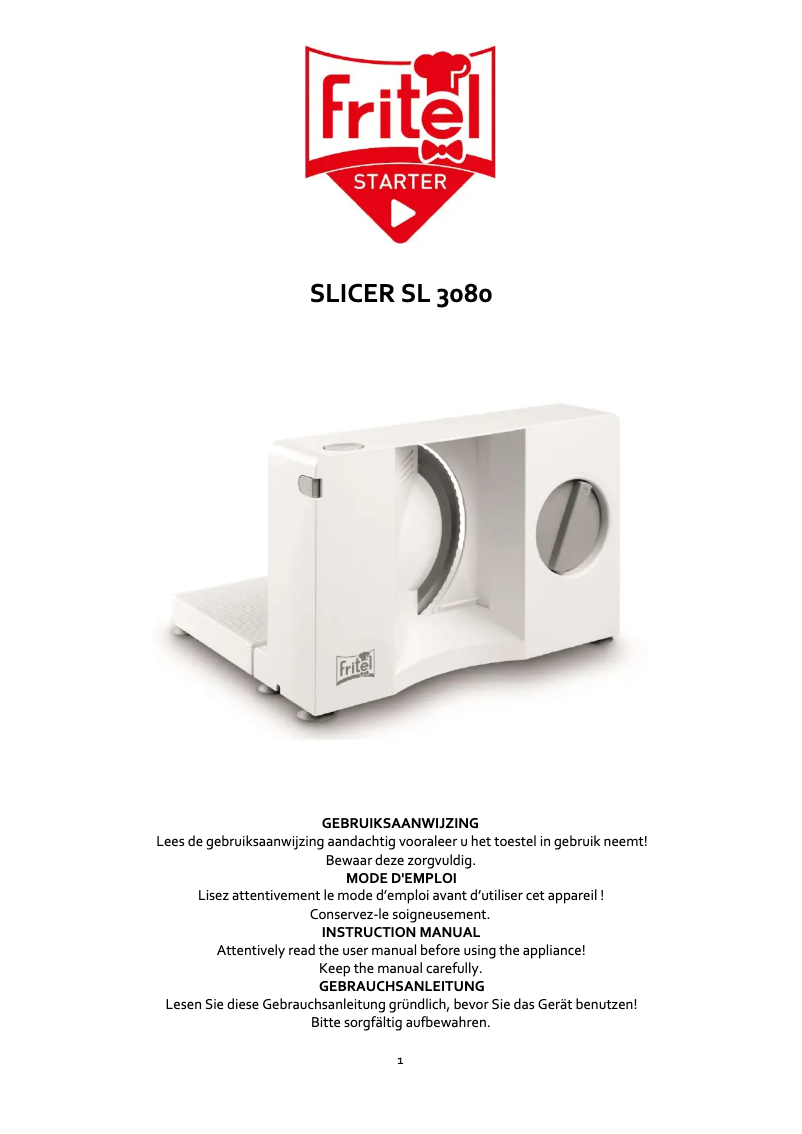 Page 1 de la notice Manuel utilisateur Fritel SL 3080