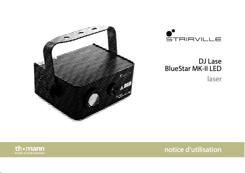 Page 1 de la notice Manuel utilisateur Stairville DJ Lase BlueStar MK-II LED