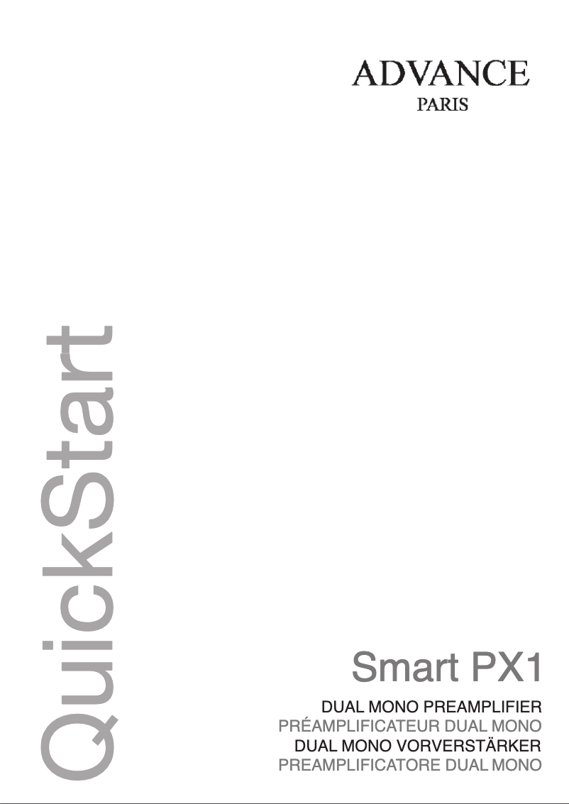 Image de la première page du manuel de l'appareil PX-1