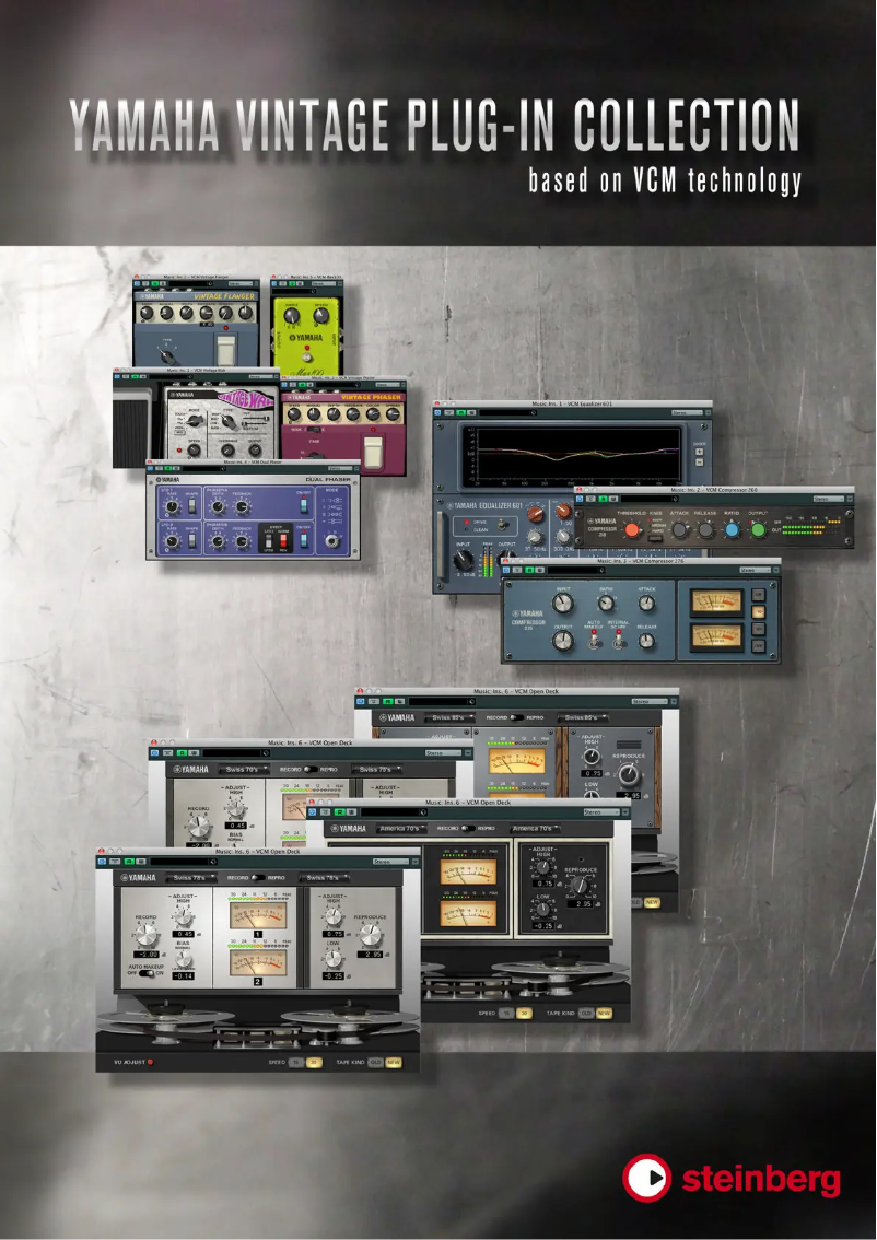 Page 1 de la notice Manuel utilisateur Steinberg Yamaha Vintage Plug-in Collection