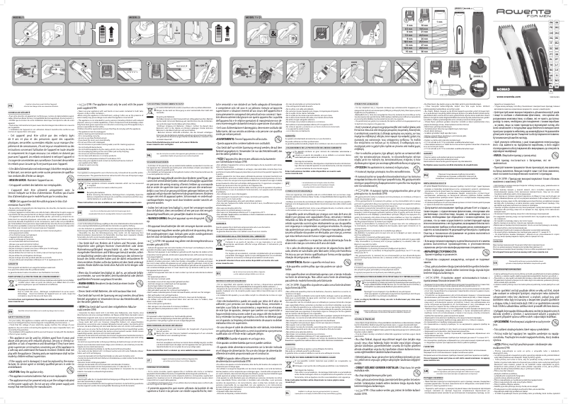 Page n°1 - Manuel utilisateur Rowenta Nomad TN1422