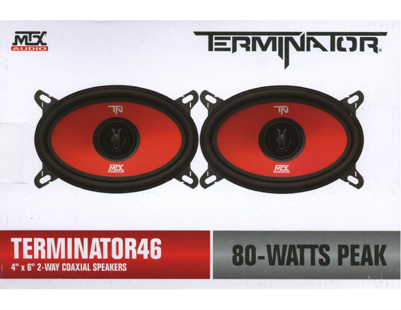 Page n°1 - Manuel utilisateur MTX Audio Terminator 46