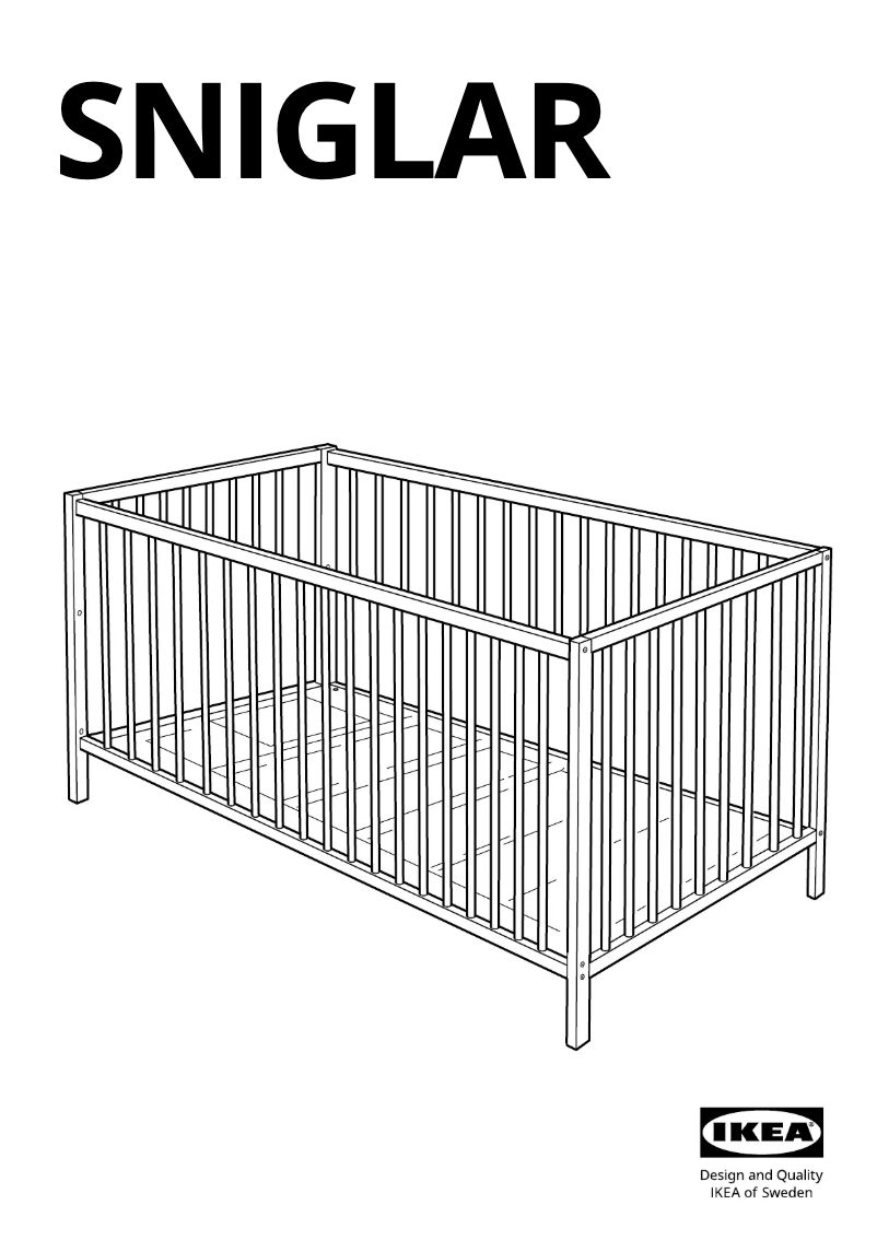 Page 1 de la notice Manuel utilisateur Ikea SNIGLAR 502.485.41