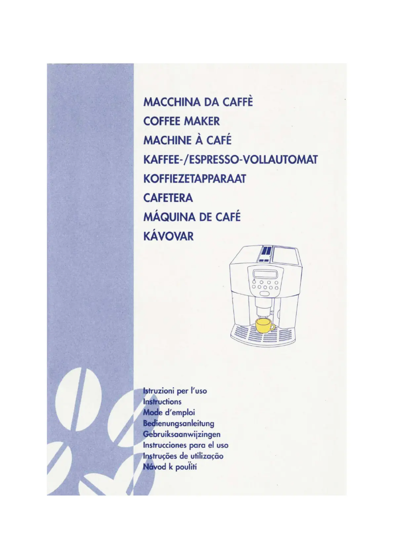 Page 1 de la notice Manuel utilisateur DeLonghi EAM 450