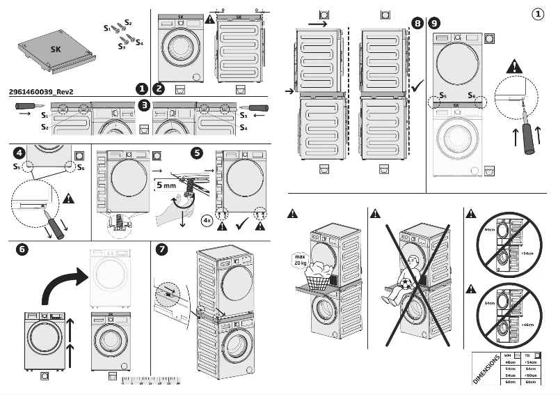 Image de la première page du manuel de l'appareil SKWS54