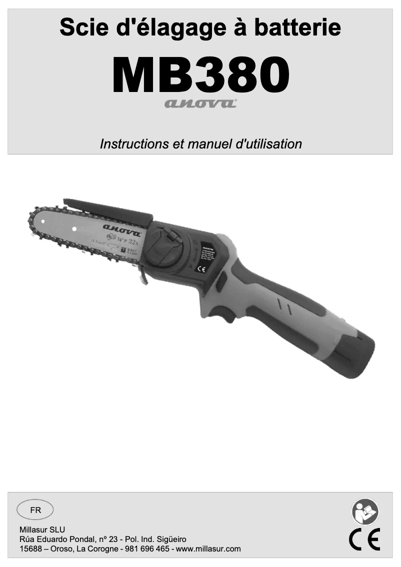 Página 1 del manual Manual de usuario Anova MB380