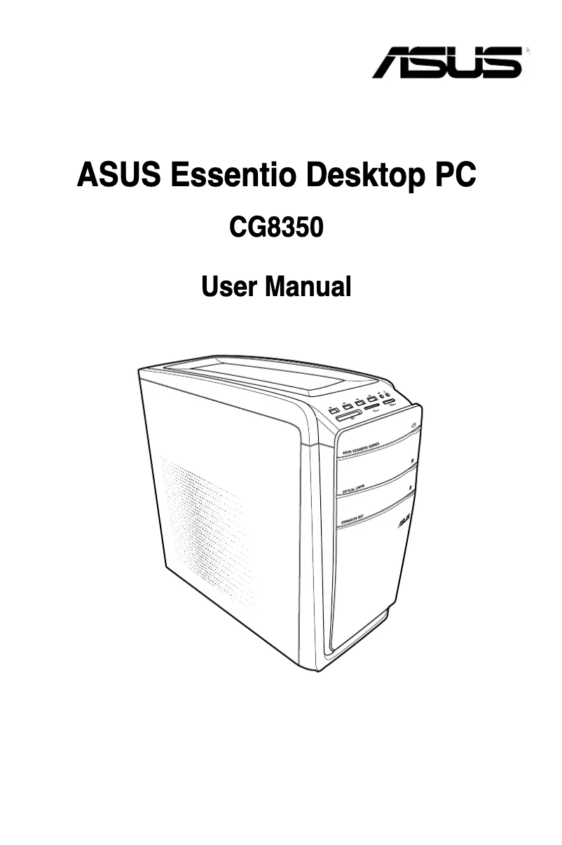 Page n°1 - Manuel utilisateur Asus Essentio CG8350