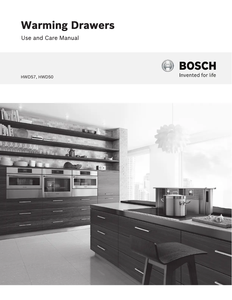 Page n°1 - Manuel d'utilisation et d'entretien Bosch HWD5051UC