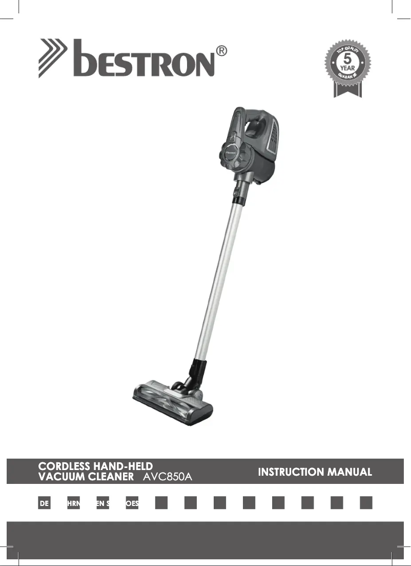 Page n°1 - Mode d'emploi Bestron AVC850A