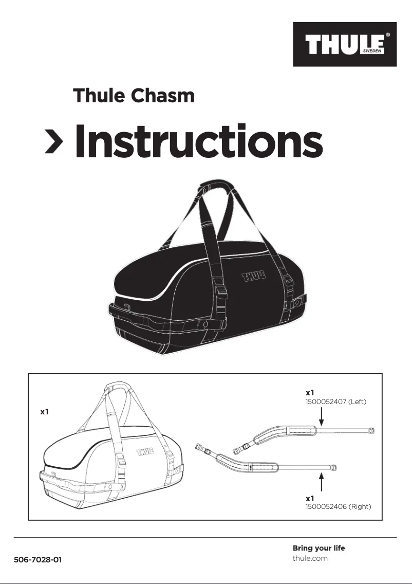 Page n°1 - Manuel utilisateur Thule Chasm Medium