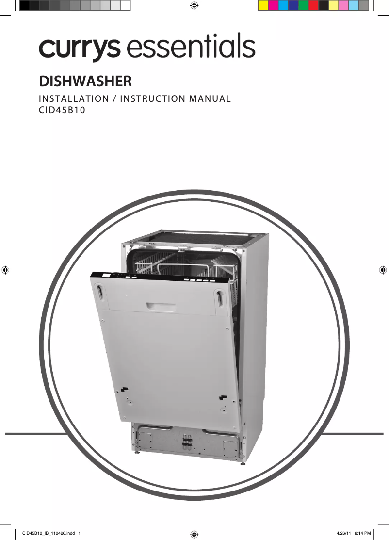 Page 1 de la notice Manuel utilisateur Currys Essentials CID45B10