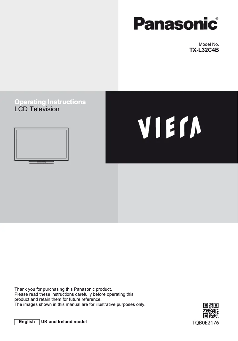 Image de la première page du manuel de l'appareil Viera TX-L32C4B