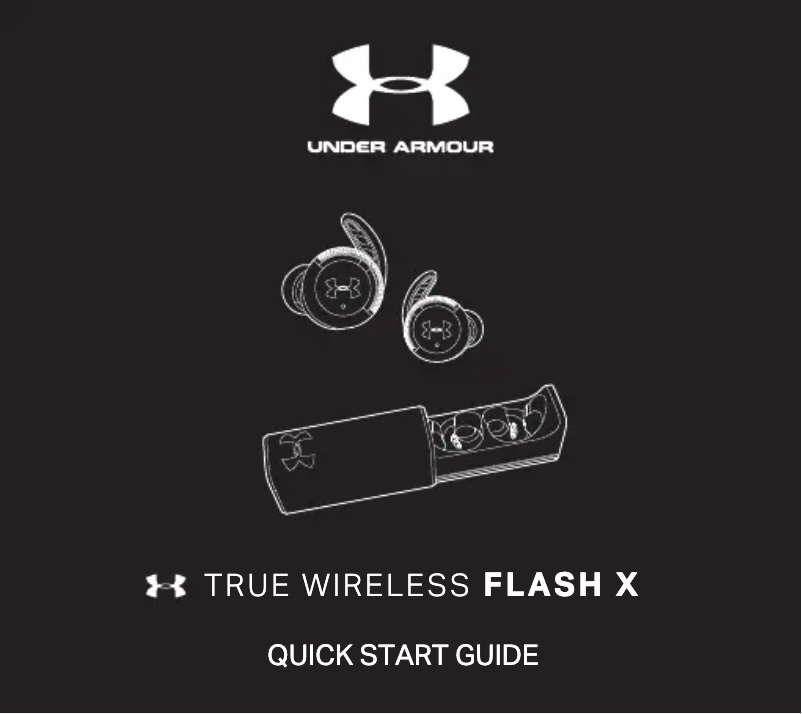 Image de la première page du manuel de l'appareil Under Armour True Wireless Flash X
