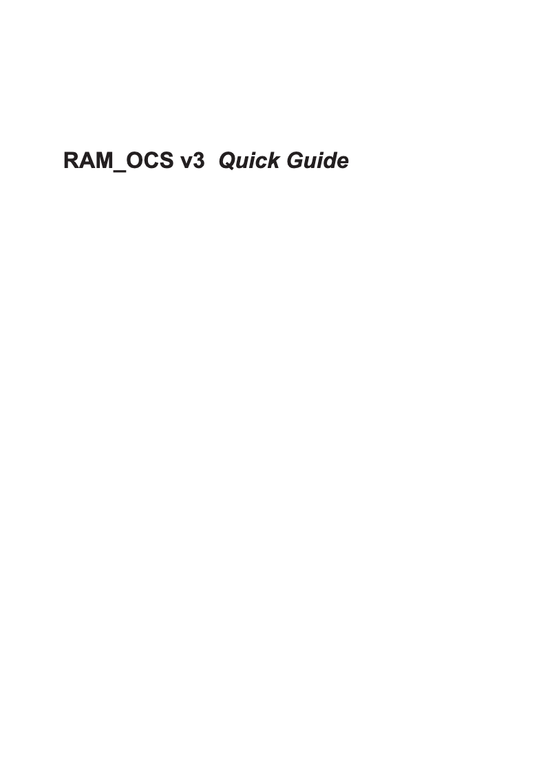 Page n°1 - Manuel utilisateur Ram Audio SB 6K TRI
