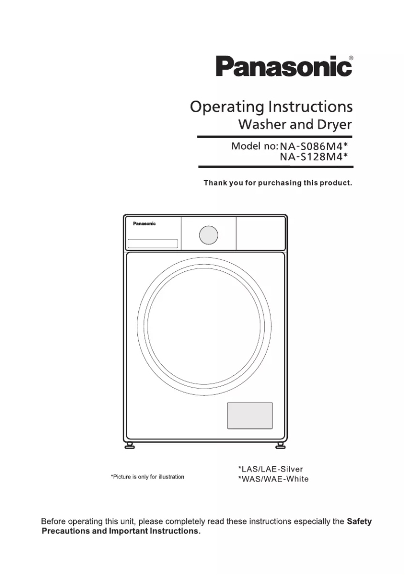 Page 1 de la notice Manuel utilisateur Panasonic NA-S128M4