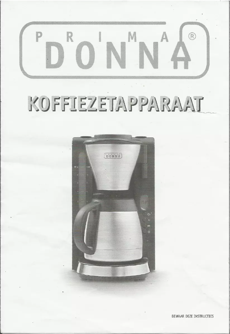 Page n°1 - Manuel utilisateur Prima Donna Sligro