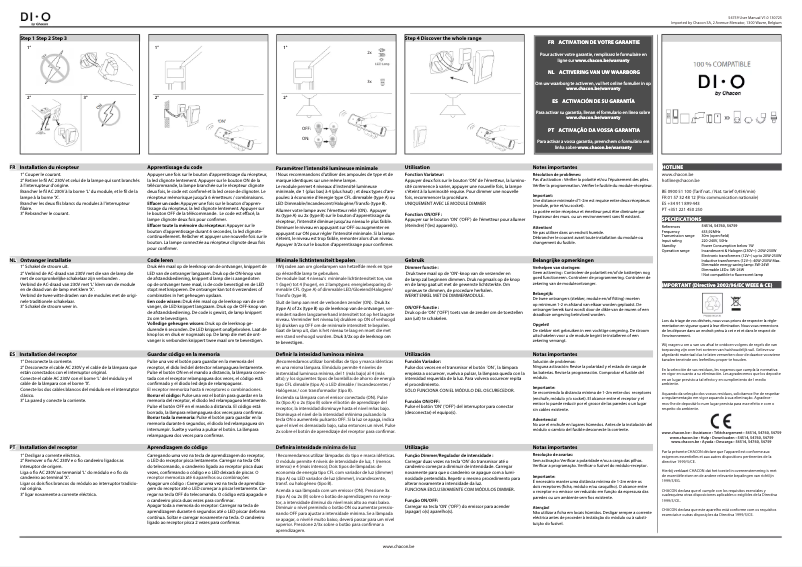 Imagen de la primera página del manual del dispositivo 54759
