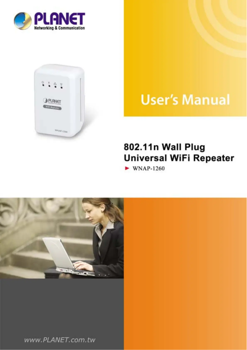 Page 1 de la notice Manuel utilisateur Planet WNAP-1260