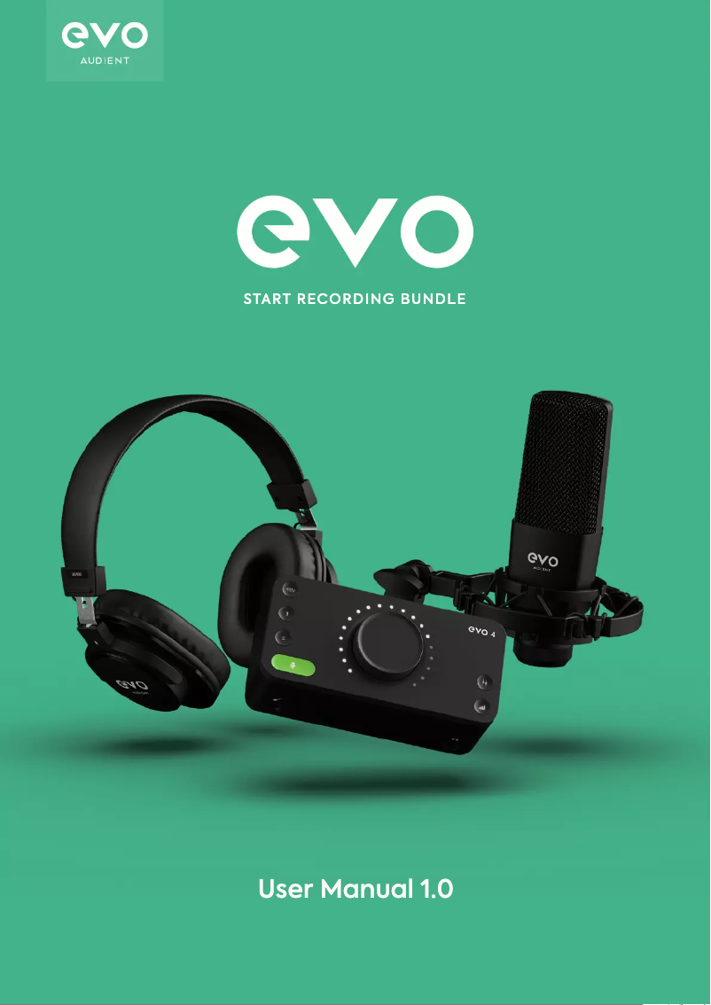 Page n°1 - Manuel utilisateur Audient EVO