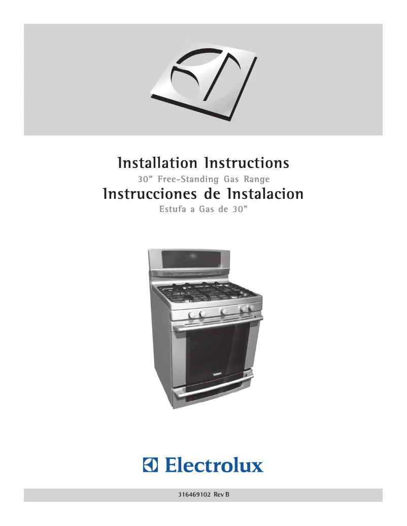 Página 1 del manual Guía de instalación Electrolux EW30GF65GW