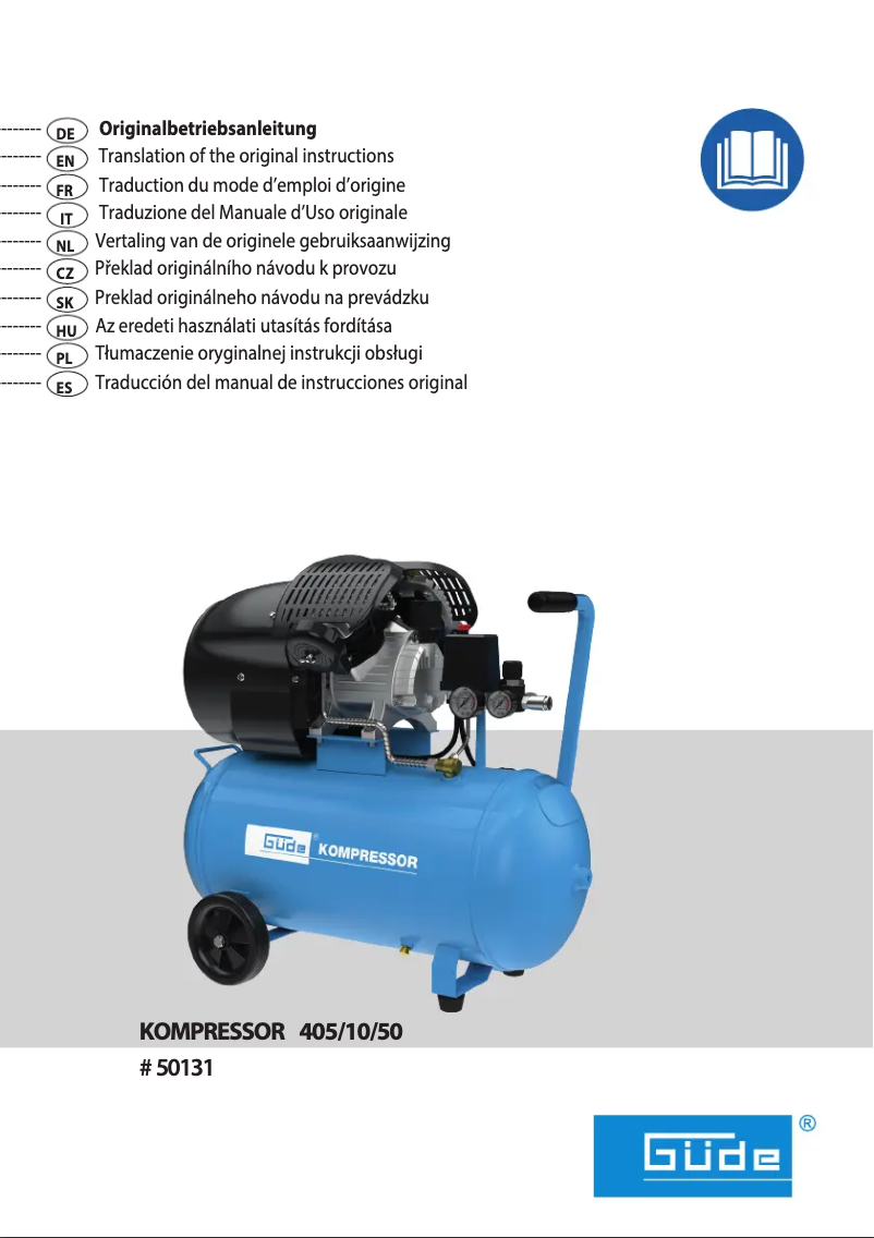 Image de la première page du manuel de l'appareil 405/10/50