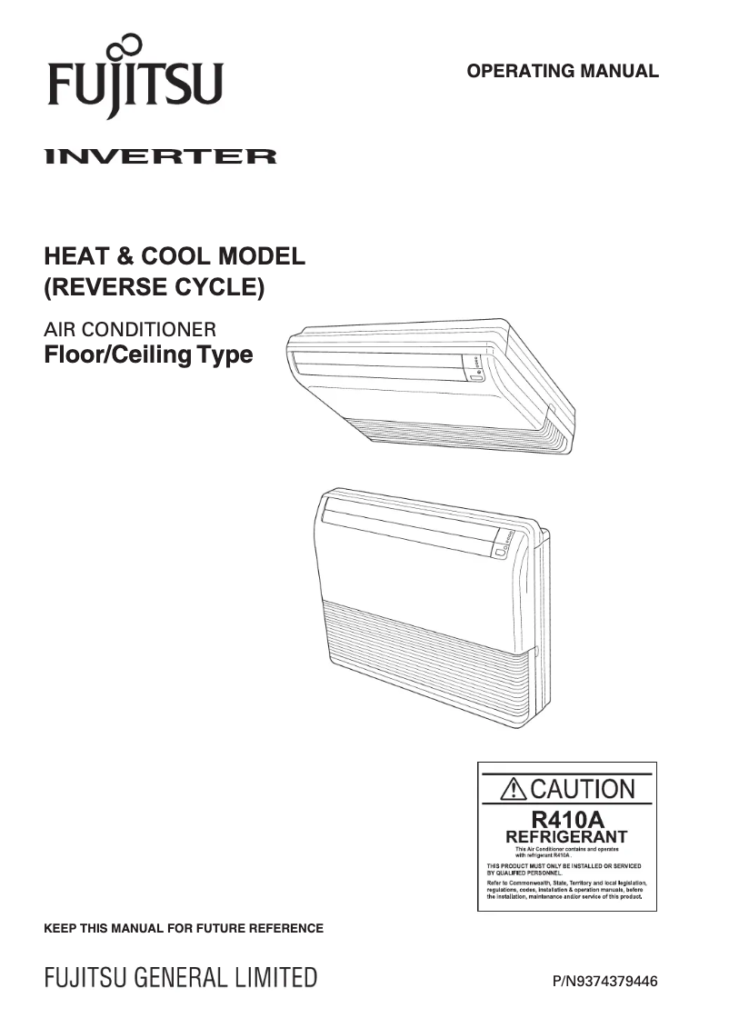 Page 1 de la notice Manuel utilisateur Fujitsu ABTG24LVTC