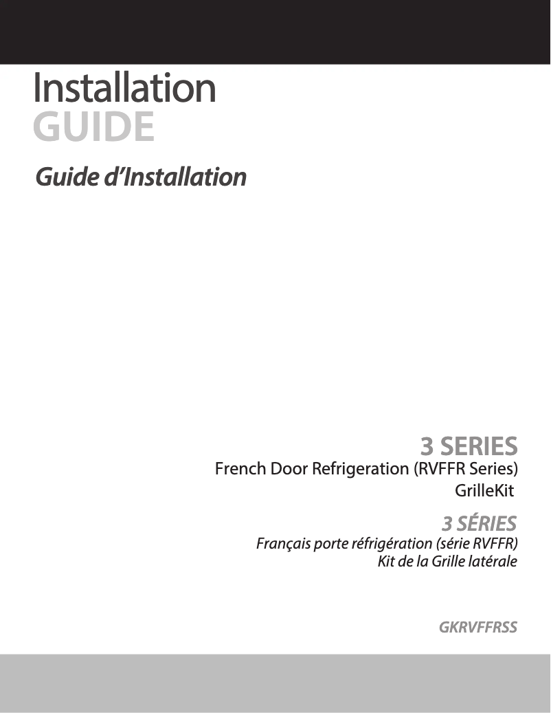 Imagen de la primera página del manual del dispositivo GKRVFFRSS