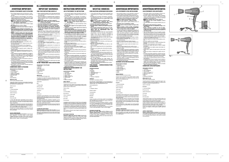 Page 1 de la notice Manuel utilisateur Ariete 8110