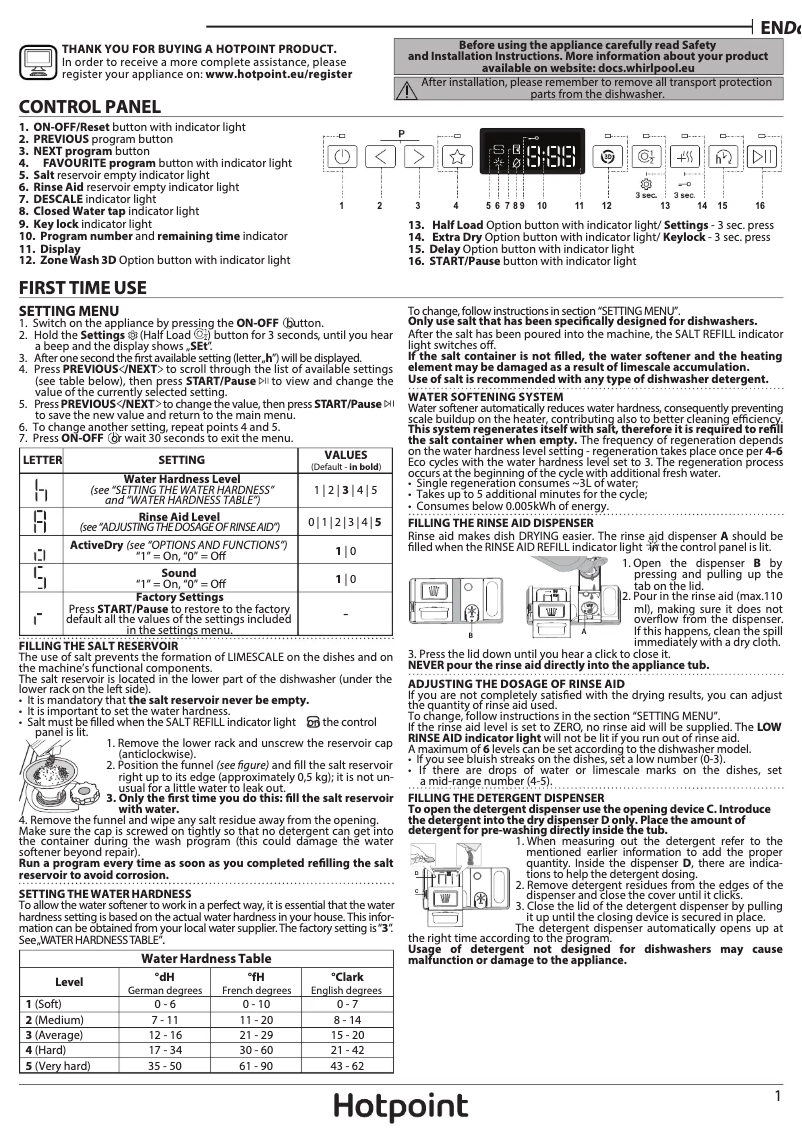 Imagen de la primera página del manual del dispositivo H7F HP43 X UK