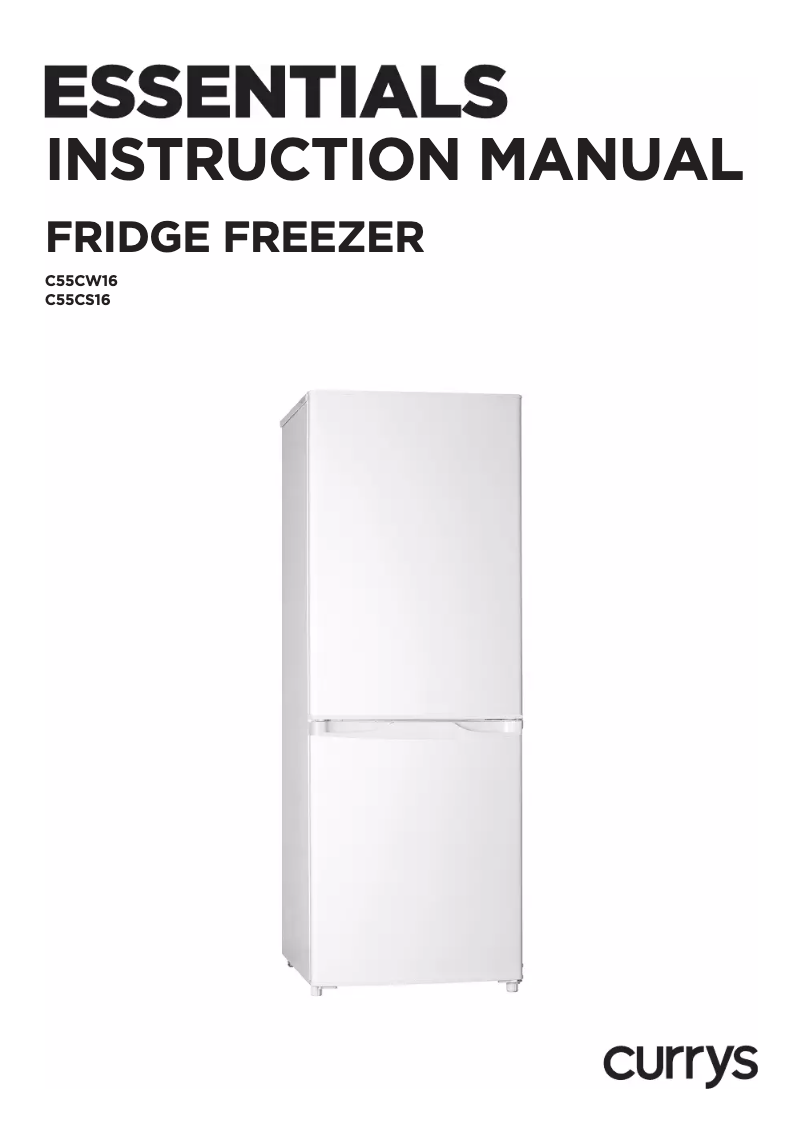 Page n°1 - Manuel utilisateur Currys Essentials C55CS16